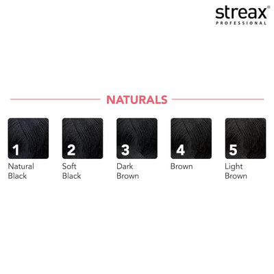 Streax Professional Argan Secrets Permanent Hair Colourant Cream - Natural Black 1 (Enriched with Argan Oil) 90 gm