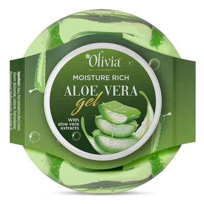 Olivia Moisture Rich Aloe Vera Gel with Aloe Vera Extracts | For Healthy & Smooth Skin | 140g