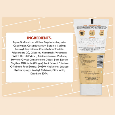 The Skin Story Ginger & Cinnamon Facewash - Pimple Control, 100 ml