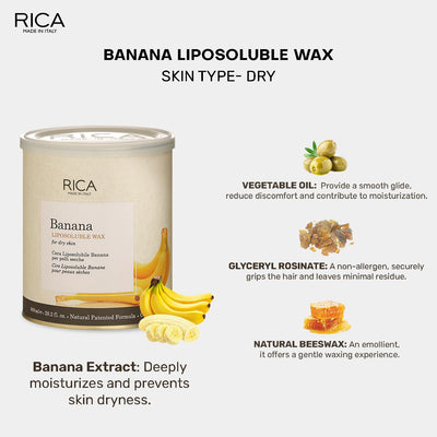 Rica Banana Liposoluble Wax 800ml