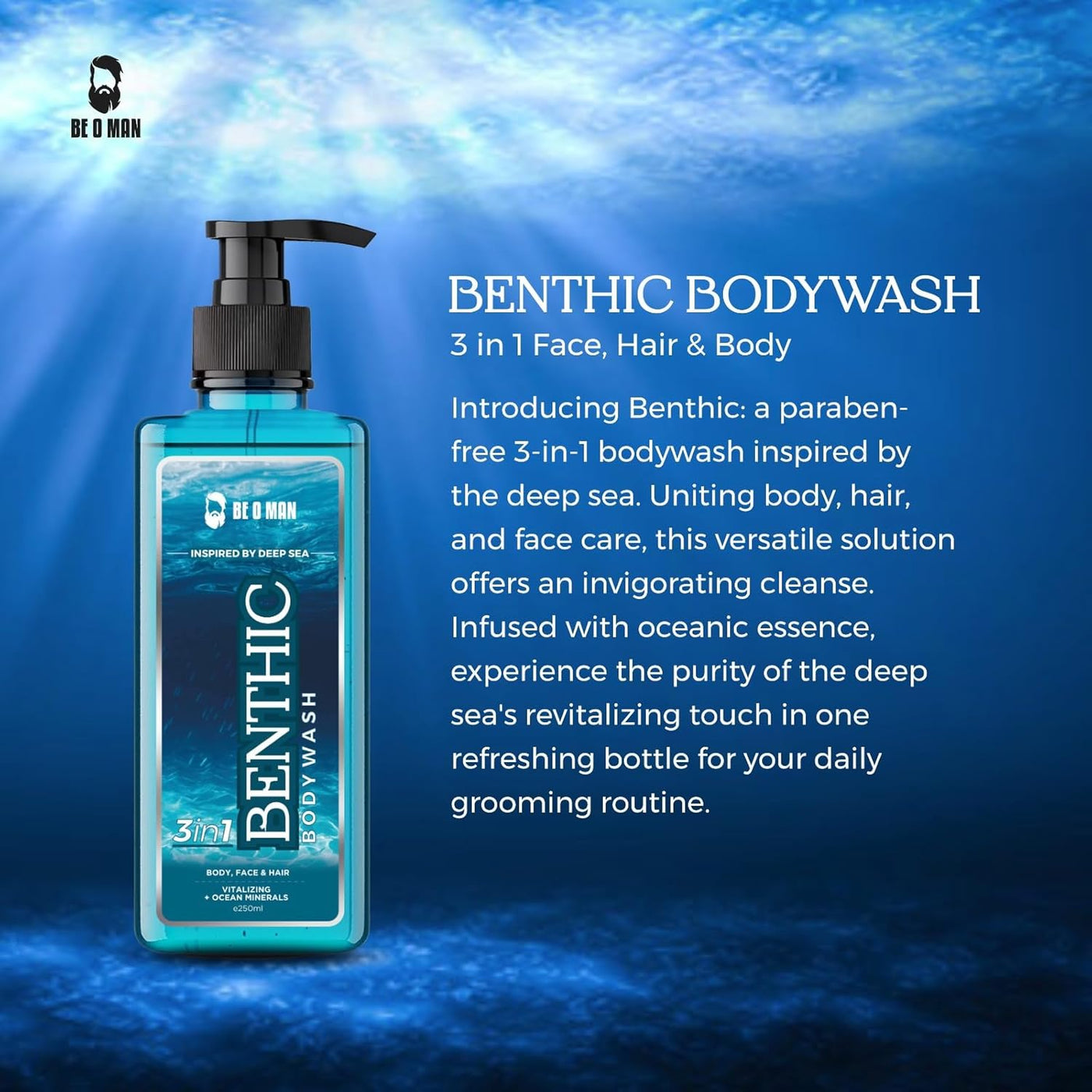 Be O Man Benthic Vitalizing Body Wash – 250ml