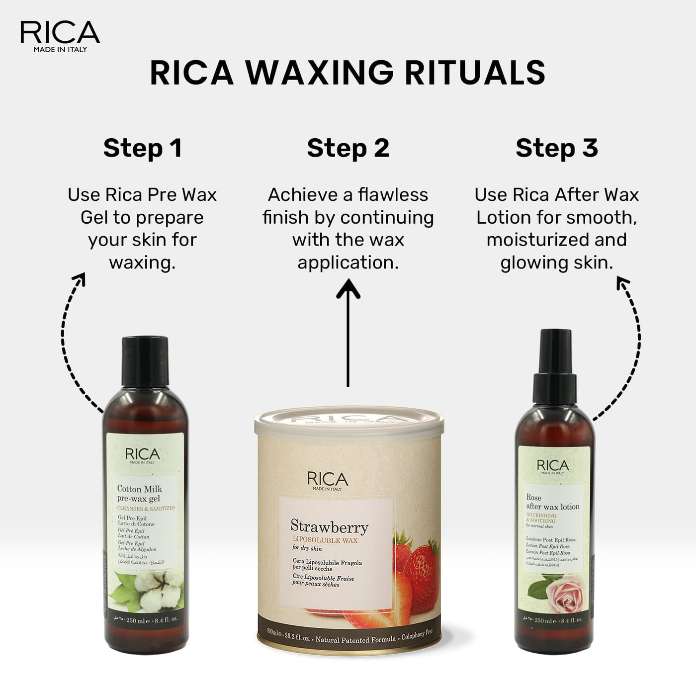 Rica Strawberry Liposoluble Wax 800ml