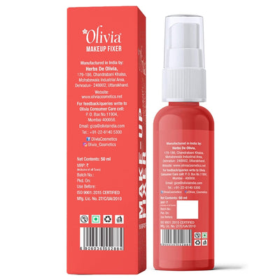 Olivia Smudgeproof Makeup Fixer | Long-Lasting Spray | 50ml