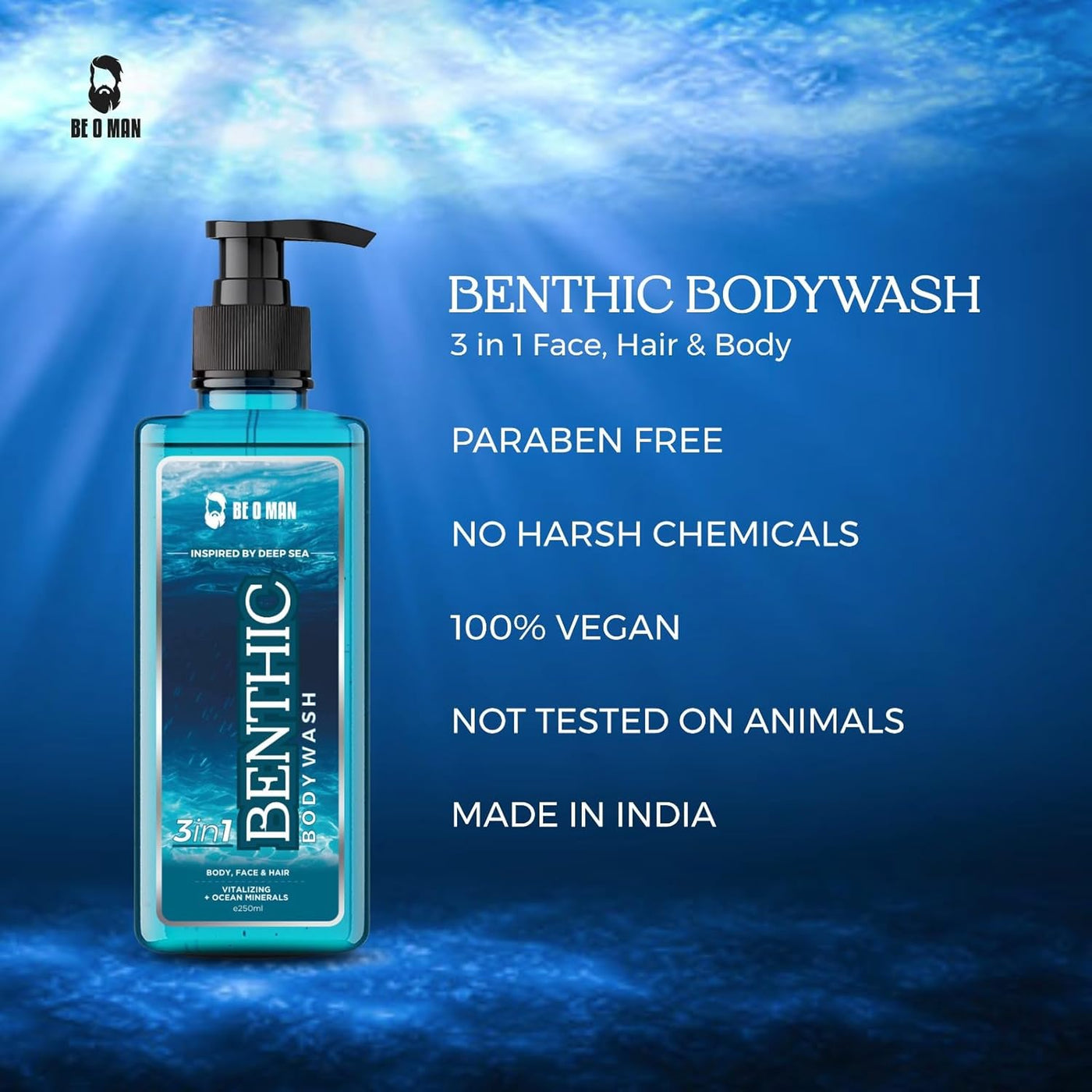 Be O Man Benthic Vitalizing Body Wash – 250ml