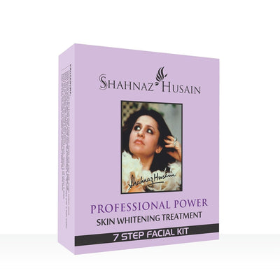 Shahnaz Husain Professional Power Skin Whitening Treatment | 7 Steps Facial Kit | (48g+15ml)