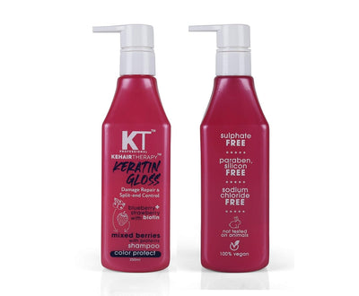 KT Professional Keratin Gloss Damage Repair & Split End Control Shampoo 250ML