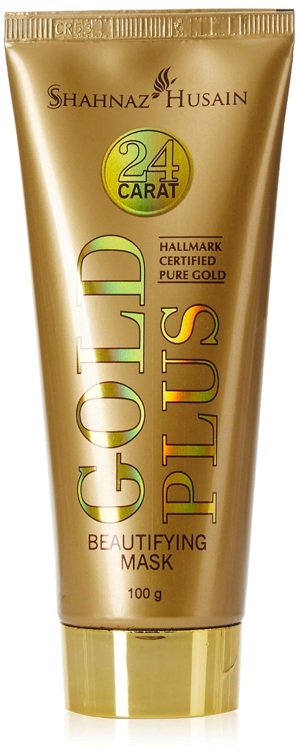 Shahnaz Husain Gold Plus Beautifying Face Mask | Hallmark Certified 24k Gold | 100g