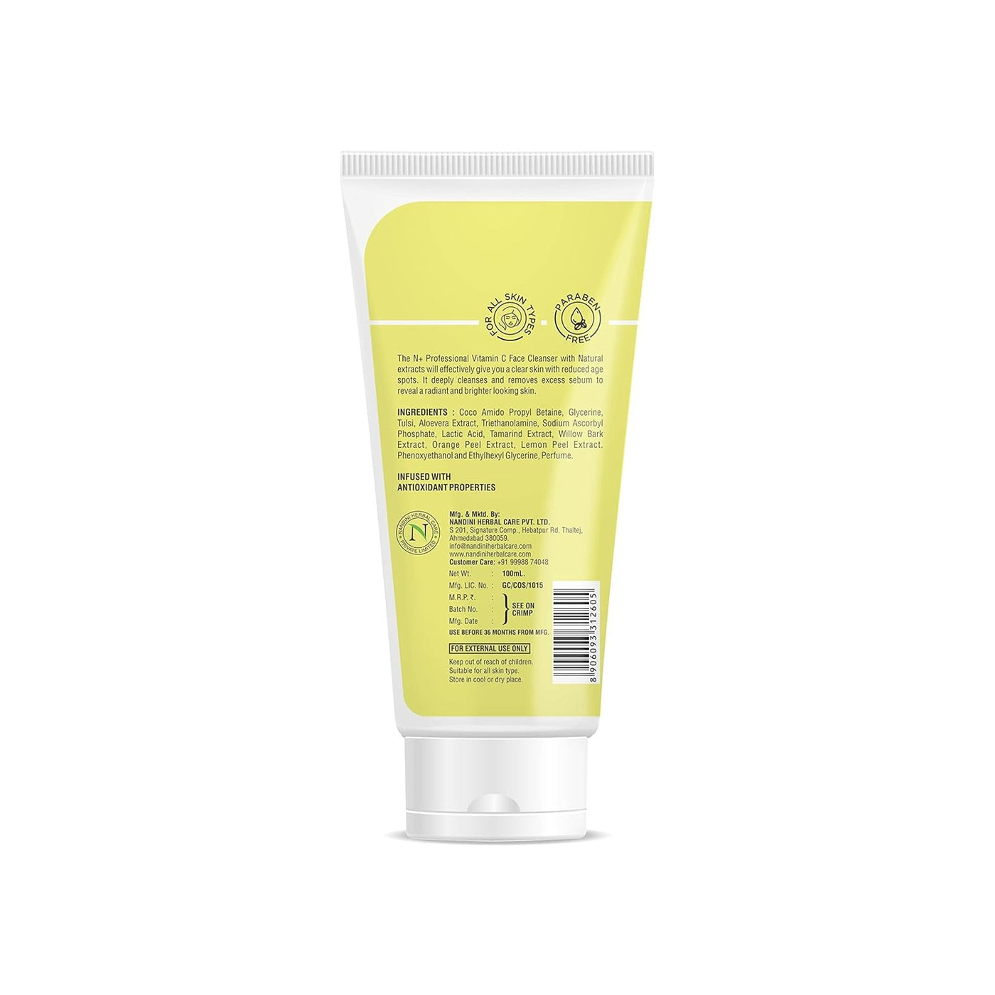 N+ Professional Vitamin C Face Wash - 100ml