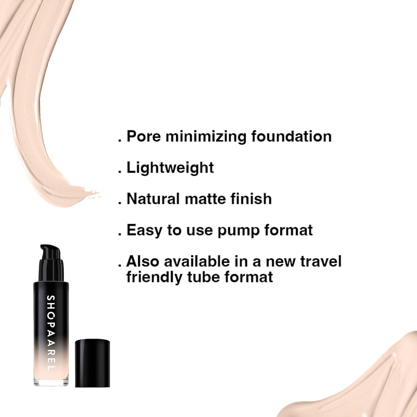 SHOPAAREL Liquid Foundation Full Coverage, Hyderdating Matte Finish Foundation for face make up, Water-Resistant, All Day Coverage30ml (1,3,4,5,6,)