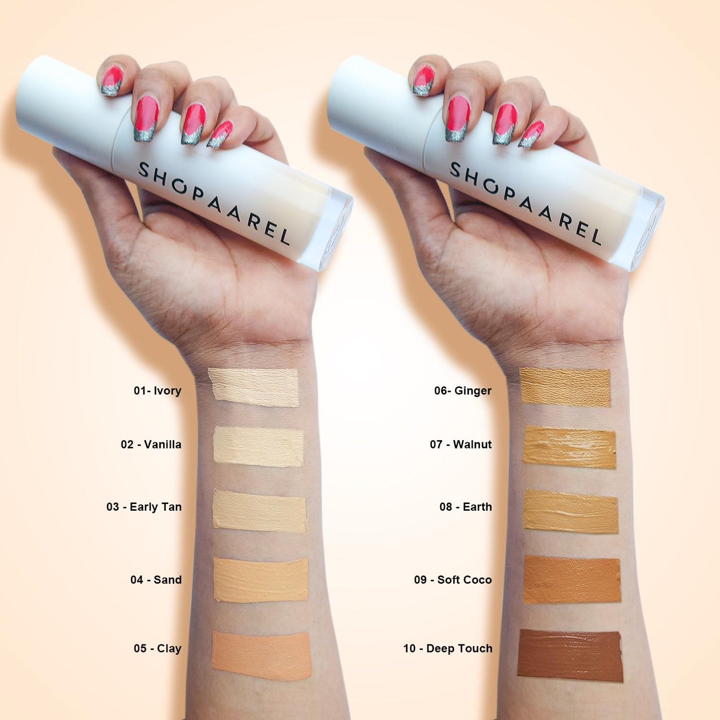 SHOPAAREL Miracle Skin Foundation (1,2,3,4,5,6,8)