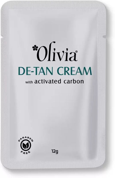 Olivia De-Tan Cream with Activated Carbon | Exfoliates & Deep Cleanses Skin (72g)