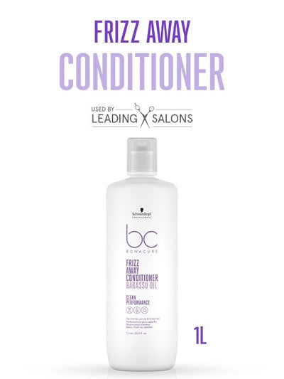 Schwarzkopf Professional Bonacure Frizz Away Conditioner with Babassu Oil for Dry Hair-1L