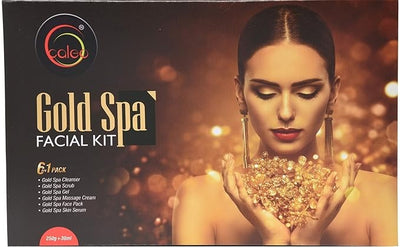 Caleo Gold Spa Facial Kit 6 in 1 Pack - 250g + 30ml