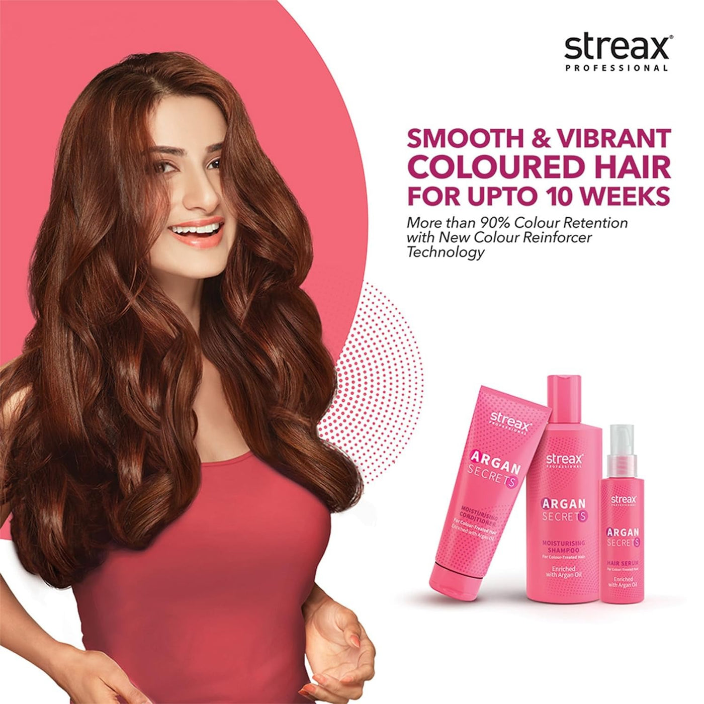 Streax Professional Argan Secrets Colour Protect Shampoo(1.5Ltr)