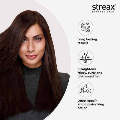 Streax Pro Hair Straightening Cream, Intense, 500ml