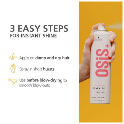 Schwarzkopf Professional OSiS+ Sparkler Hair Styling Shine Spray (300ml)