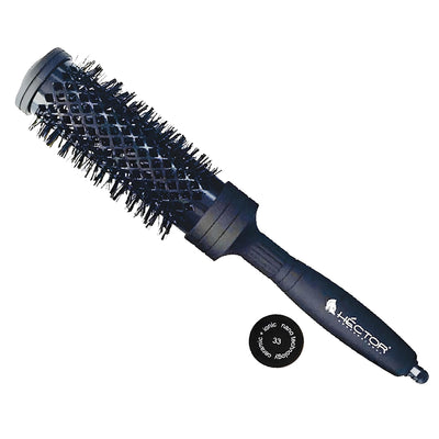 Hector Round Brush PRO M-33mm | Professional Hair Styling Brush for Volume & Curls