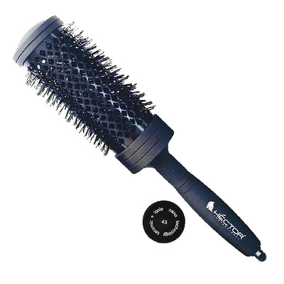 Hector Round Brush PRO L-43mm | Professional Styling Tool for Salon-Quality Hair