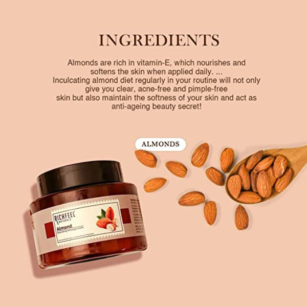 Richfeel Naturals Almond Nourishing Massage Cream