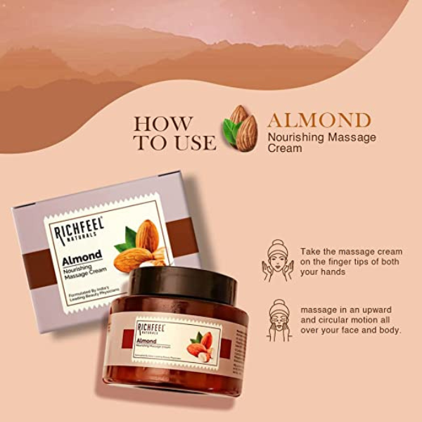 Richfeel Naturals Almond Nourishing Massage Cream