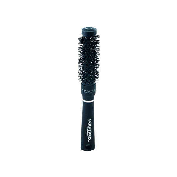 KRAFTPRO 19mm Ceramic & Ionic Tech & Anti-Static, Round Hair brush for Blow Drying, Curling, Straightening, Add Volume & Shine - Styling Tools