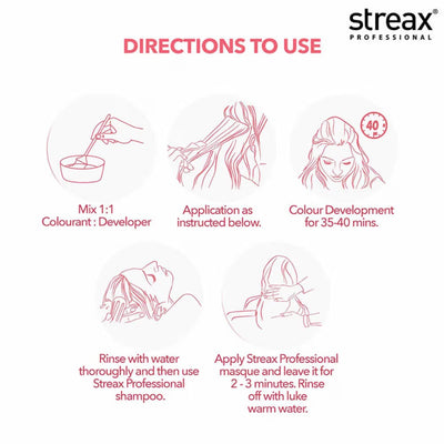 Streax Professional Argan Secrets Hair Colourant Cream - Dark Brown 3 (60gm)