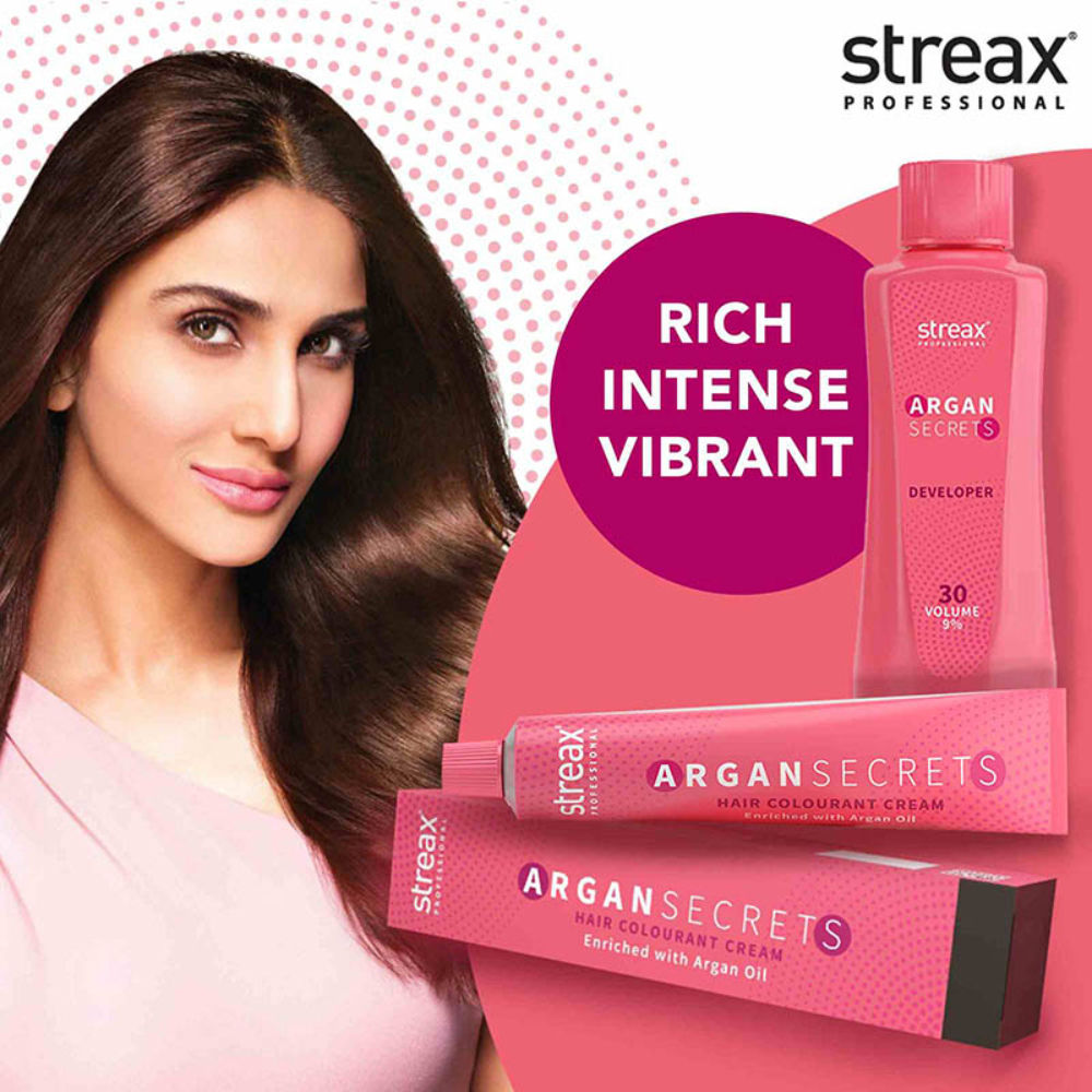 Streax Professional Developer 30 Volume 9% For Hair Color With Argan Secrets Colourant