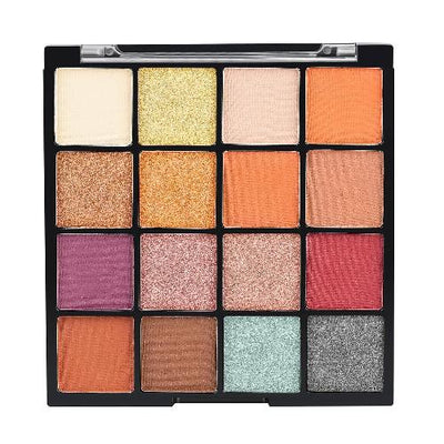 Insight Cosmetics Gorgeous 16 Color Eyeshadow Palette - MK09 Retro Vibes)