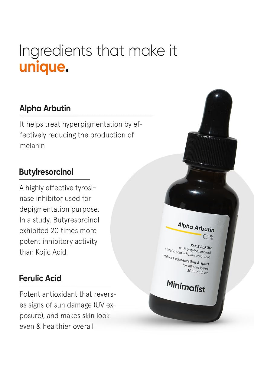 Minimalist Alpha Arbutin 2% Face Serum