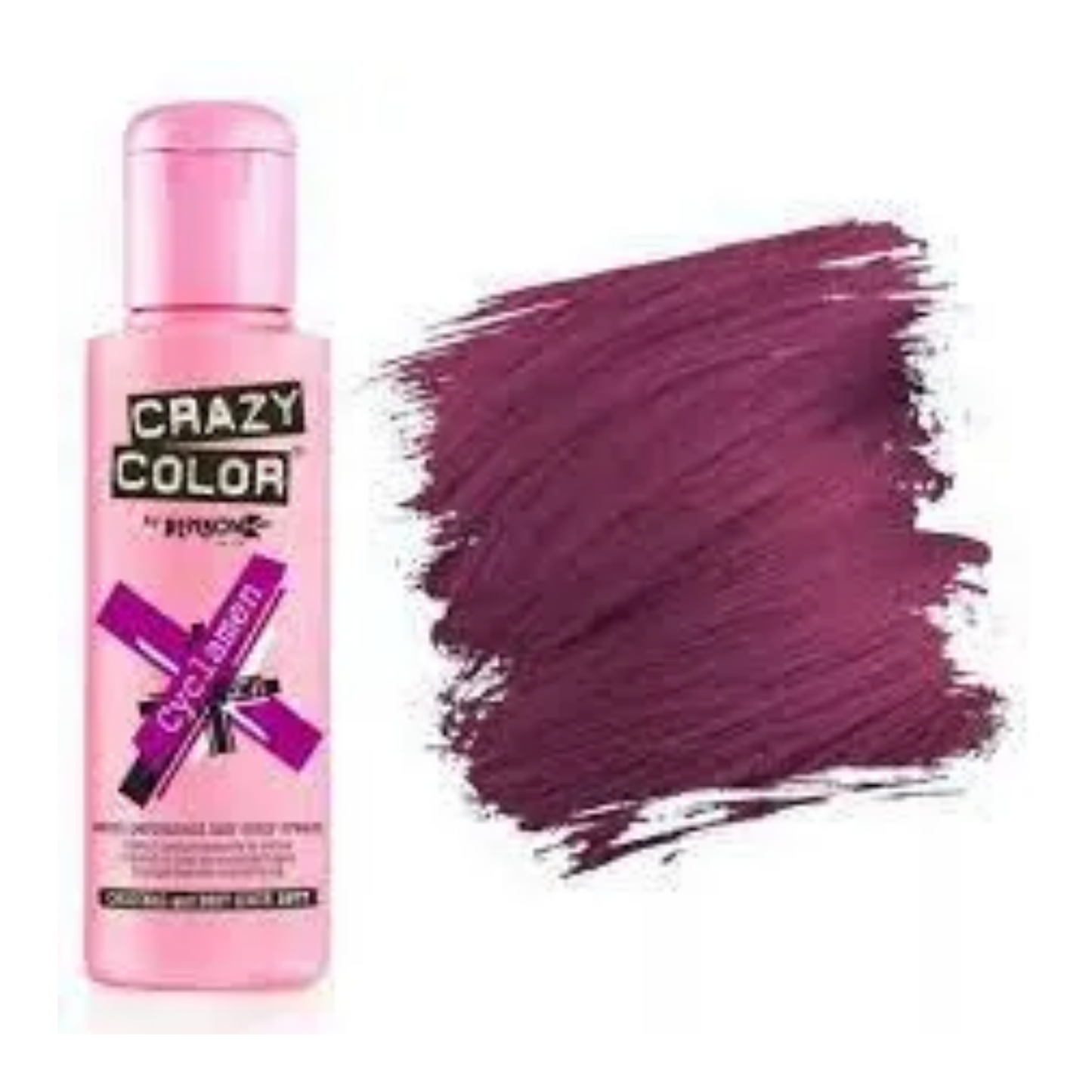 Crazy Color Semi Permanent Hair Colour, Cyclamen Purple 41