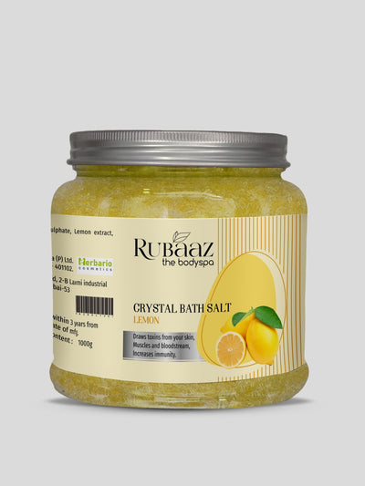 Rubaaz Crystal Bath Salt Lemon 1Kg