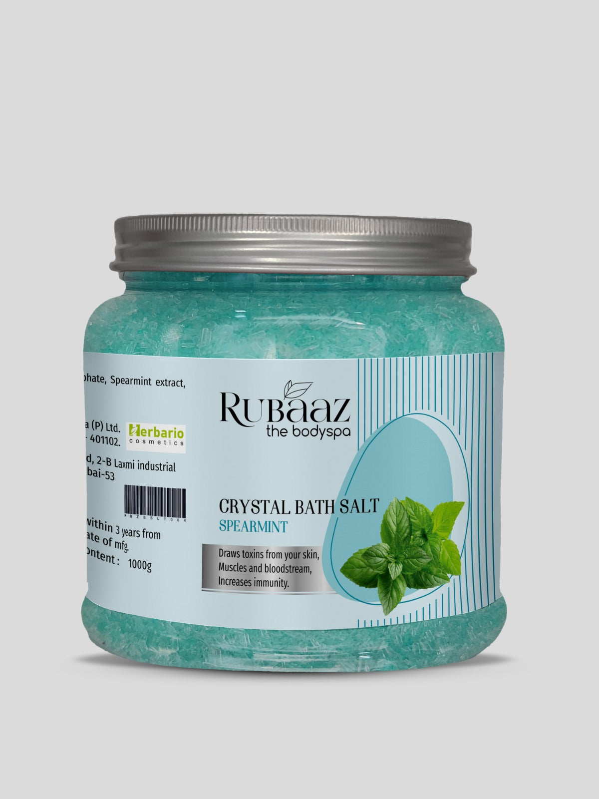 Rubaaz Crystal Bath Salt Spearmint 1kg