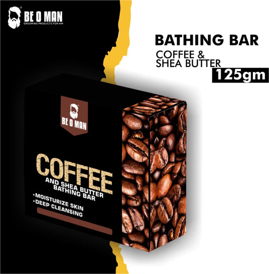 Be O Man Bathing Bar – Coffee & Shea Butter  (125 g)