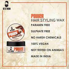 BE O MAN HAIR STYLING WAX for great remoldability, added texture and a natural shine finish