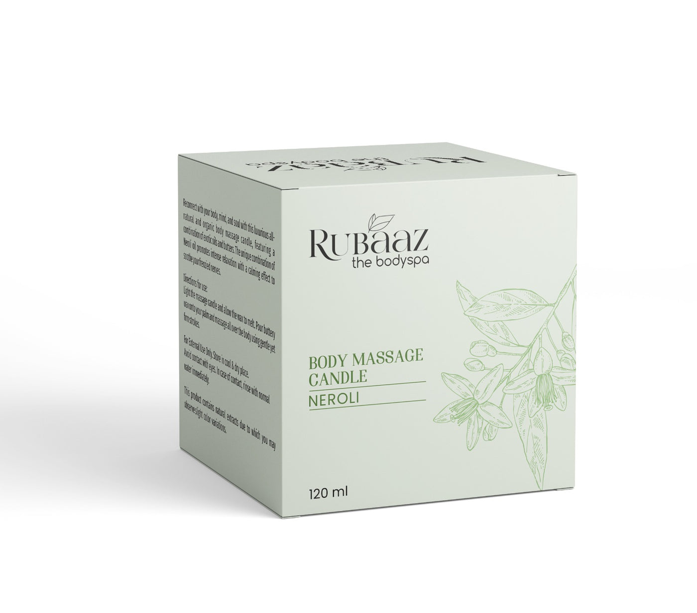 Rubaaz Body Massage Candle – Neroli 120ml