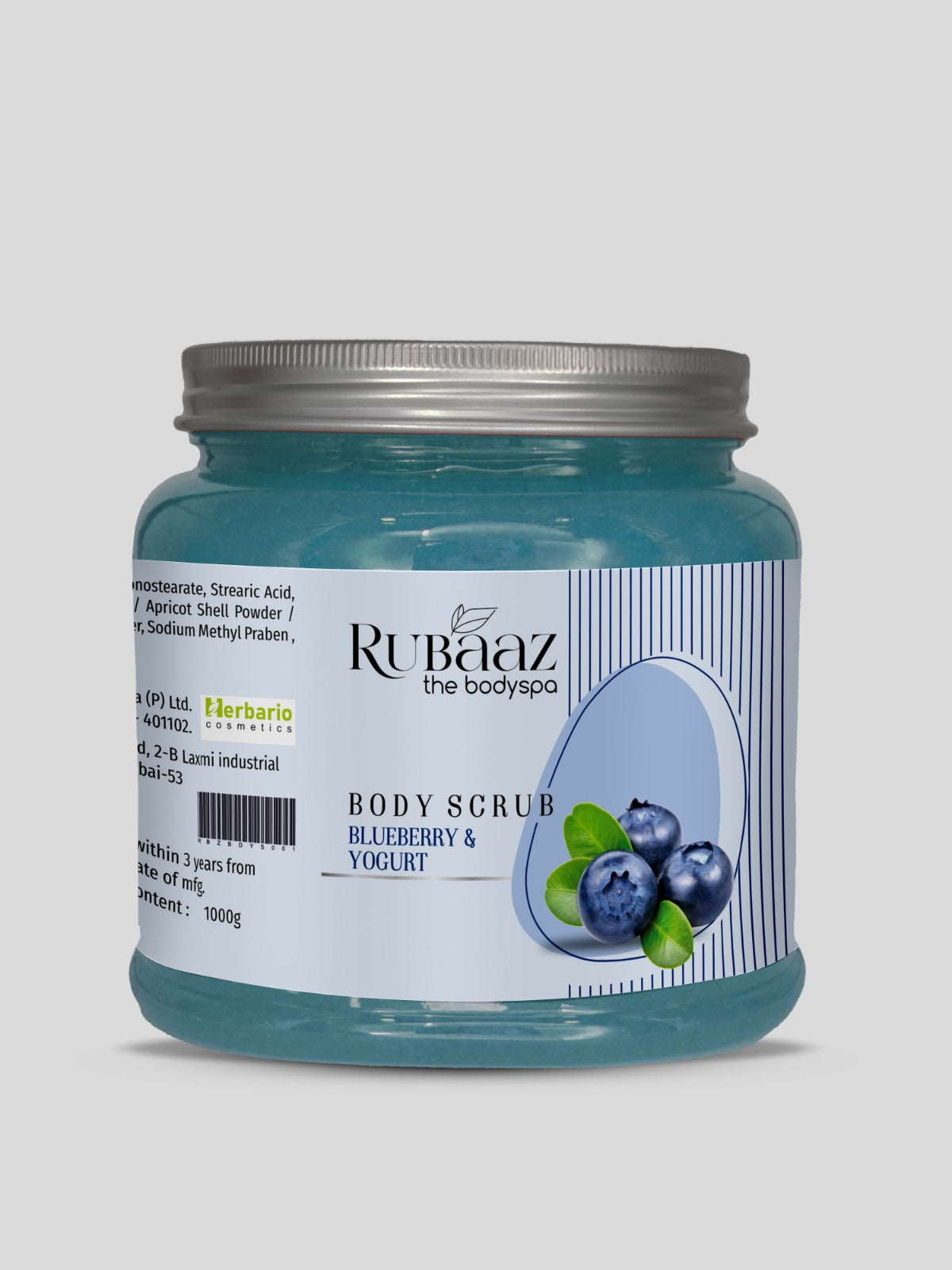 Rubaaz Blueberry Yogurt Body Scrub 1Kg