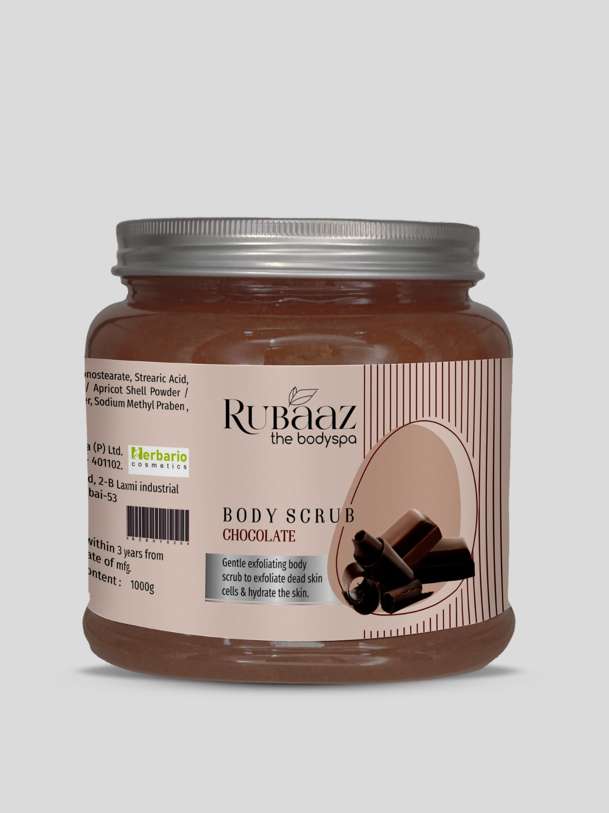 RUBAAZ Chocolate Body scrub 1Kg