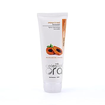 Celestial Ora Natural Face Wash for All Skin Type Face Wash For Woman &Man Papaya & Basil face Wash
