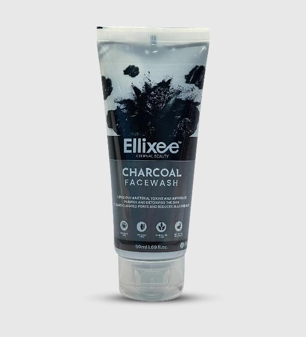 Ellixee Reduces Blackheads + Purifies The Skin Charcoal Face Wash