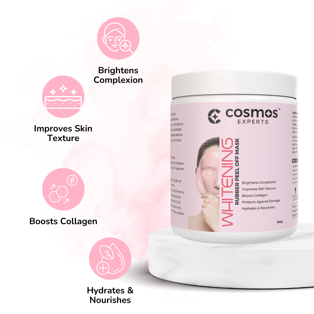 Cosmos Experts Rubber Peel Off Mask - Whitening (Available in 150gm, 500gm & 1000gm)