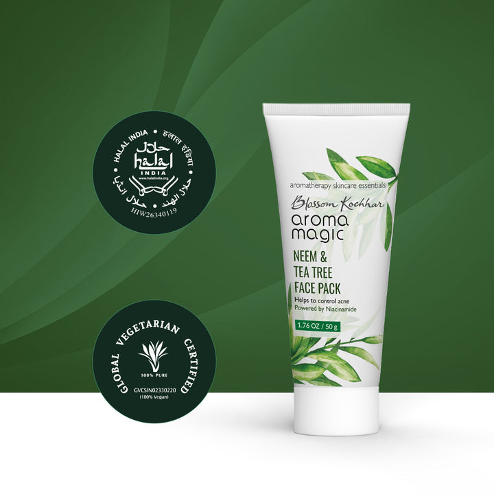 Aroma Magic Neem & Tea Tree Face Pack with Niacinamide