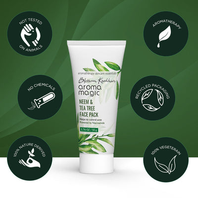 Aroma Magic Neem & Tea Tree Face Pack with Niacinamide