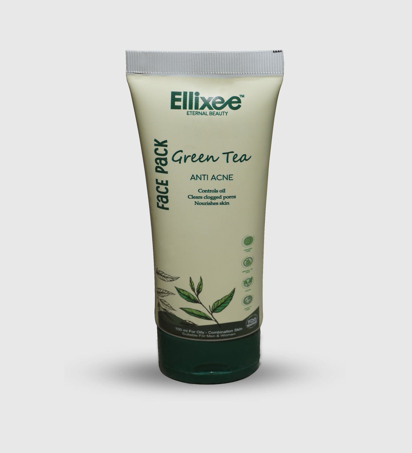 Ellixee Green Tea + Anti Acne Face Pack