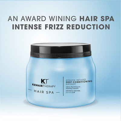 KT Professional Keratin Infused Deep Conditioning Masque Hair Spa - 500ml | Nourishing & Hydrating Hair Repair