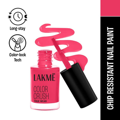 Lakme True Wear Color Crush Nail Polish Long Lasting & Vibrant Nail Paint (13 to 91)