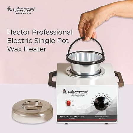 Hector Professional Wax Heater with Temprature control and Single pot for Salon/Home use