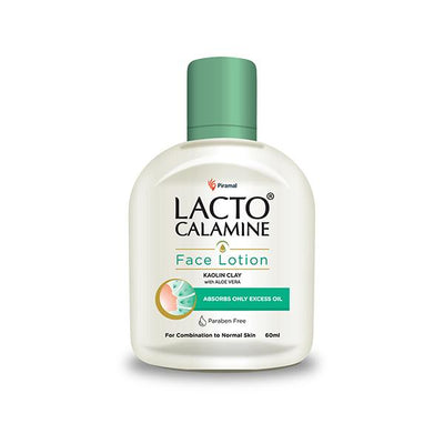 Lacto Calamine Face Lotion | Daily Moisturizer for Combination to Normal Skin | Enriched with Kaolin Clay & Aloe Vera | Fights Pimples, Dark Spots & Blackheads | 60ml/120ml