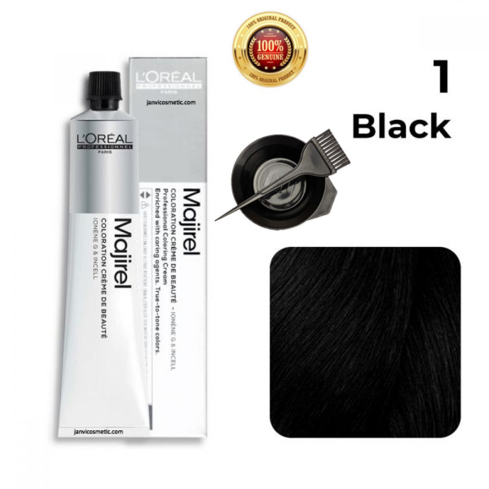 L'Oreal Professional Majirel Hair Colour No. 1 Black 60g