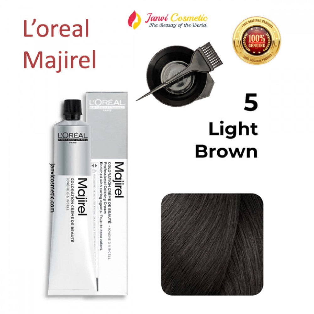 Loreal Professional Majirel Hair Color No.5 Deep Light Brown - 60g
