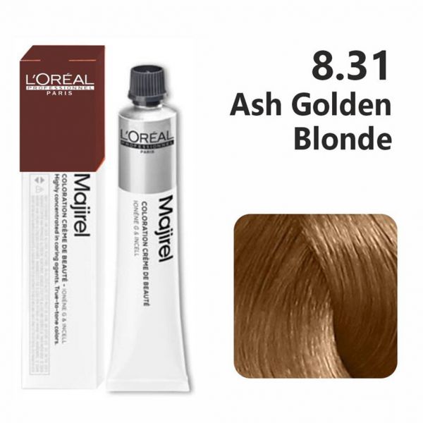 L'oreal Professional Paris Majirel - 8.31 (Ash Golden Light Blonde)